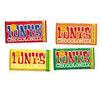 Tony's Chocolonely The Milk Chocolate Bundle 4 x 180g - Our Favourite Milkchocolate Bars - Chocolate Bar - 32% Cocoa - Gift Set - Gifts - Fairtrade Chocolate