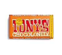 Tony's Chocolonely - Whole Milk Chocolate with Caramel and Sea Salt - Table Chocolate with Caramel Pieces - 32% Cocoa - 1 x 180g - Belgium Fairtrade Chocolate