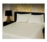 Tony's Textiles 100% Brushed Cotton Thermal Flannelette Fitted Sheet Cream (King)