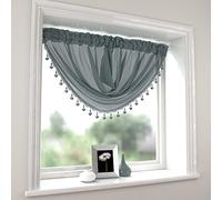 Tony's Textiles Millie Voile Swag - Silver Grey (Standard)