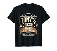 Tony's Workshop Fixing Everything Except Stupid T-Shirt