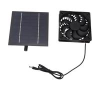 Tonysa 10W Solar Panel Fan Kit Solar Powered Fan for Doghouses Greenhouses and Sheds ABS Material