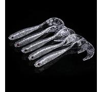 Tonysa 13cm PVC Soft Fishing Lures 5Pcs for Bass Snakehead Trout Durable