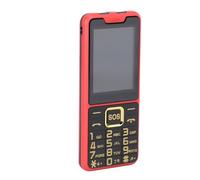 Tonysa 2.6" HD Smartphone, Big Button Phone, Emergency Flashlight & Voice Announcement, Dual SIM Unlocked Senior Phone with Shatterproof Screen, 2500mAh Long Battery (GSM Only) (Red)
