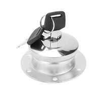 Tonysa 6 Holes Round Shape Tank Fuel Gas Cap Cover Set - Durable Stainless
