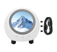 Tonysa AI Talking Robot Companion, Voice Wake 1.28 Inch Screen Bluetooth | WiFi Weather Clock, Video Music Playback, 400mAh Battery, Compact Desktop Design