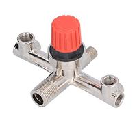 Tonysa Air Compressor Switch Tube Double Outlet High-Performance Metal Valve Non-Adjustable Design for Piston Compressors Aluminium and Plastic 1 X 20.5mm