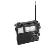 Tonysa AM FM SW Radio, Bluetooth Portable Radio with Dual Antenna System for Clear Signal, Solar Battery Operated USB Rechargeable with Flashlight, Supports Memory Card USB Playback for