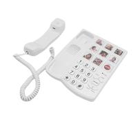 Tonysa Big Buttons Phone, Desktop Phone Land Line for Seniors. Adjustable Volume, 98 DB Hands Free Speaker, Led Incoming Call Indicator, Redial, SOS One Click Dialing