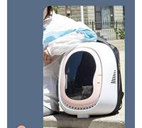 Tonysa Cat Backpack Large Space Breathable Broad Pet Carrier Bag for Outdoor Traveling Suitable for Cat Dog Material: ABS, PP, Oxford Cloth (Purple)