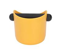 Tonysa Coffee Knock Box, Durable Plastic with Rubber Base (Yellow)