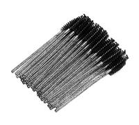Tonysa Disposable Eyelash Brush, Flexible Brush Head (Black) | 50 pcs, nylon material, easy to carry, spiral design, portable for travel