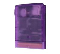 Tonysa Flash Cartridge for Game Console, Multi Game Cartridge Compatible with Gameboy Color, GBA, Pocket, with USB Port & 8GB Storage for Game Backup (Transparent Purple)