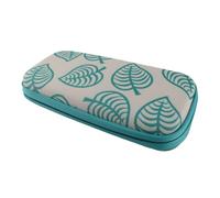 Tonysa Game Storage Bag for Animal Crossing, Durable EVA Protective Case with Scratch-Resistant Lining, Perfect for Travel, Green & White, 24 X 12.5 X 4.7cm