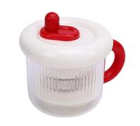 Tonysa Greek Yogurt Strainer with Spring Press Mechanism, Fine Mesh Filter Bags, Large Capacity, Quick Filtering, Homemade Thick Yogurt Maker for Fridge Use (Red)