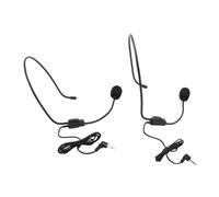 Tonysa Headworn Microphone, ABS Unidirectional Mic with 3.5mm Jack for Stage Performance, Teaching, Recording, 1.05m Cable