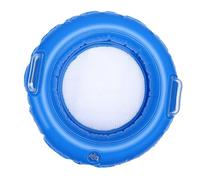 Tonysa Inflatable Floating Beach Sand Sifter, Foldable Double Layer Mesh Tooth Sifter Sieve for Fossils Shells Jewels, Portable Travel Size Treasure for Sand Scooping with Pump