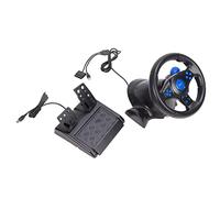 Tonysa PC Gaming Racing Wheel 180 Degree Rotation | Multifunctional game steering wheel, USB powered, dual vibration, compatible with ,