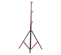 Tonysa Photography Light Stand, 9.2ft/280cm Air Cushioned Stainless Steel Tripod for Softbox Studio Reflector (Red)