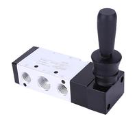 Tonysa Pneumatic Manual Control Valve 5 Port 3 Position Air Valve for Industrial Control Systems Durable Material (4H330-10)