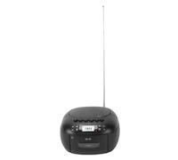Tonysa Portable CD Player with Bluetooth, AM FM Radio CD Cassette Combo Player for Home, 3W Stereo Speakers Remote Control USB AUX AC/DC Operated (# 1)