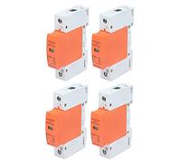 Tonysa Protective Device 4Pcs 1P DIN Rail Protector AC 420V RMU1-C60 SPD House Arrester with Visible Window Red Green Indicators, PC Flame Retardant Shell (Imax：60kA)