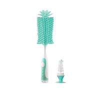 Tonysa S Shape Silicone Bottle and Cup Cleaning Brush Standing Brush Set for Feeding Bottles Pink 360° Rotation Design for Kitchen Kettle Spout (Green)