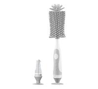 Tonysa S Shape Silicone Bottle and Cup Cleaning Brush Standing Brush Set for Feeding Bottles Pink 360° Rotation Design for Kitchen Kettle Spout (Grey)