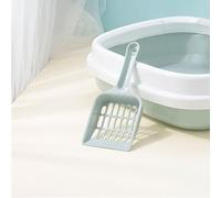 Tonysa Semi Enclosed Cat Litter Pan with Unique Design Helps Cats Move Freely Premium PP Material No Peculiar Smell Suitable for of Most Breeds Litter Basin 10pcs Pack (L)