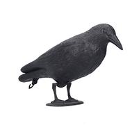 Tonysa Simulation Crow Decoy Decoration for Garden and Outdoor Use Black