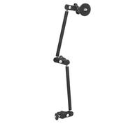 Tonysa Stainless Steel Articulating Arm, 57cm Two Section Adjustable Articulating Magic Arm, 1/4inch 3/8inch 4.4lb Load Bearing Articulating Arm for Fill Light Microphone Phone Clip Camer