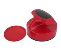 Tonysa Table Hockey Pusher Set, Large Red Pushers with 4 Pucks for Family Game Night, Durable ABS Material, 94x66mm Size