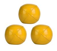 Tonysa Thud Juggling Balls Set, Durable PU Leather, 6.3cm (Yellow)