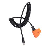 Tonysa USB C to D Tap Coiled Power Cord Lightweight Design for V Mount Battery, Compact Type C Power Supply Cable, Excellent Performance, Plastic + Alloy