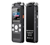 Tonysa Voice Recorder with AI Noise Reduction & Voice Activated Recording, Digital Audio Recorder for Lectures, Meetings, Interviews, USB C, 50H Battery, 256GB Support (32GB)