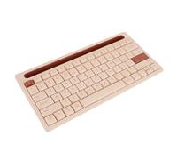 Tonysa Wireless Bluetooth Keyboard, Silent Portable Keyboard with Integrated Groove Stand for Phone and Tablet, 79 Key Layout Multi-Device Keyboard for Office