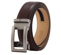 Tonywell Men's Belt, 1 3/8" Mens Brown Belt for Jeans, Ratchet Desgin No Holes