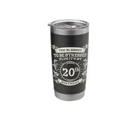 Too Blessed to Be Stressed 20th Birthday Turning 20 Year Old Stainless Steel Insulated Tumbler