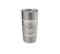 Too Blessed to Be Stressed 36th Birthday Turning 36 Year Old Stainless Steel Insulated Tumbler