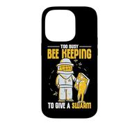Too Busy Bee Keeping To Give A Swarm Honeybee Beekeeper Case for iPhone 14 Pro