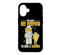 Too Busy Bee Keeping To Give A Swarm Honeybee Beekeeper Case for iPhone 16