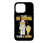 Too Busy Bee Keeping To Give A Swarm Honeybee Beekeeper Case for iPhone 16 Pro
