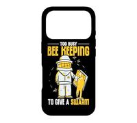 Too Busy Bee Keeping To Give A Swarm Honeybee Beekeeper Case for iPhone 17 Pro