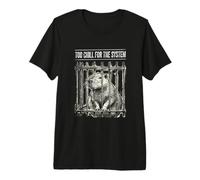 Too Chill for The System: Capybara Behind Bars Premium T-Shirt