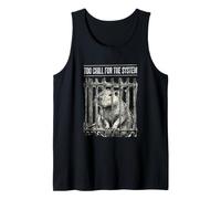 Too Chill for The System: Capybara Behind Bars Tank Top