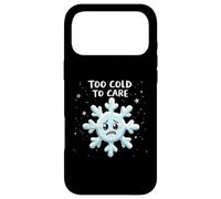 Too Cold To Care Funny Snowflake Winter Case for iPhone 17 Pro Max