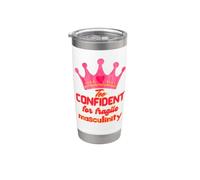 Too Confident for Fragile Masculinity Stainless Steel Insulated Tumbler