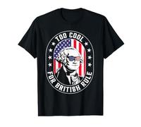 Too Cool for British Rule George Washington July 4th 1776 Value Graphic T-Shirt