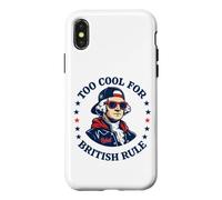 Too Cool for British Rule George Washington Patriot Case for iPhone X/XS