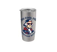 Too Cool for British Rule George Washington Patriot Stainless Steel Insulated Tumbler